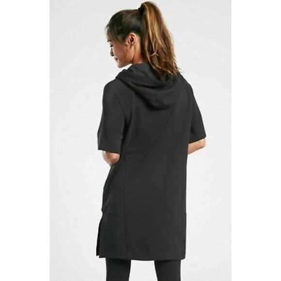 Athleta Cabana Tunic Hoodie Sweatshirt black - Picture 2 of 3